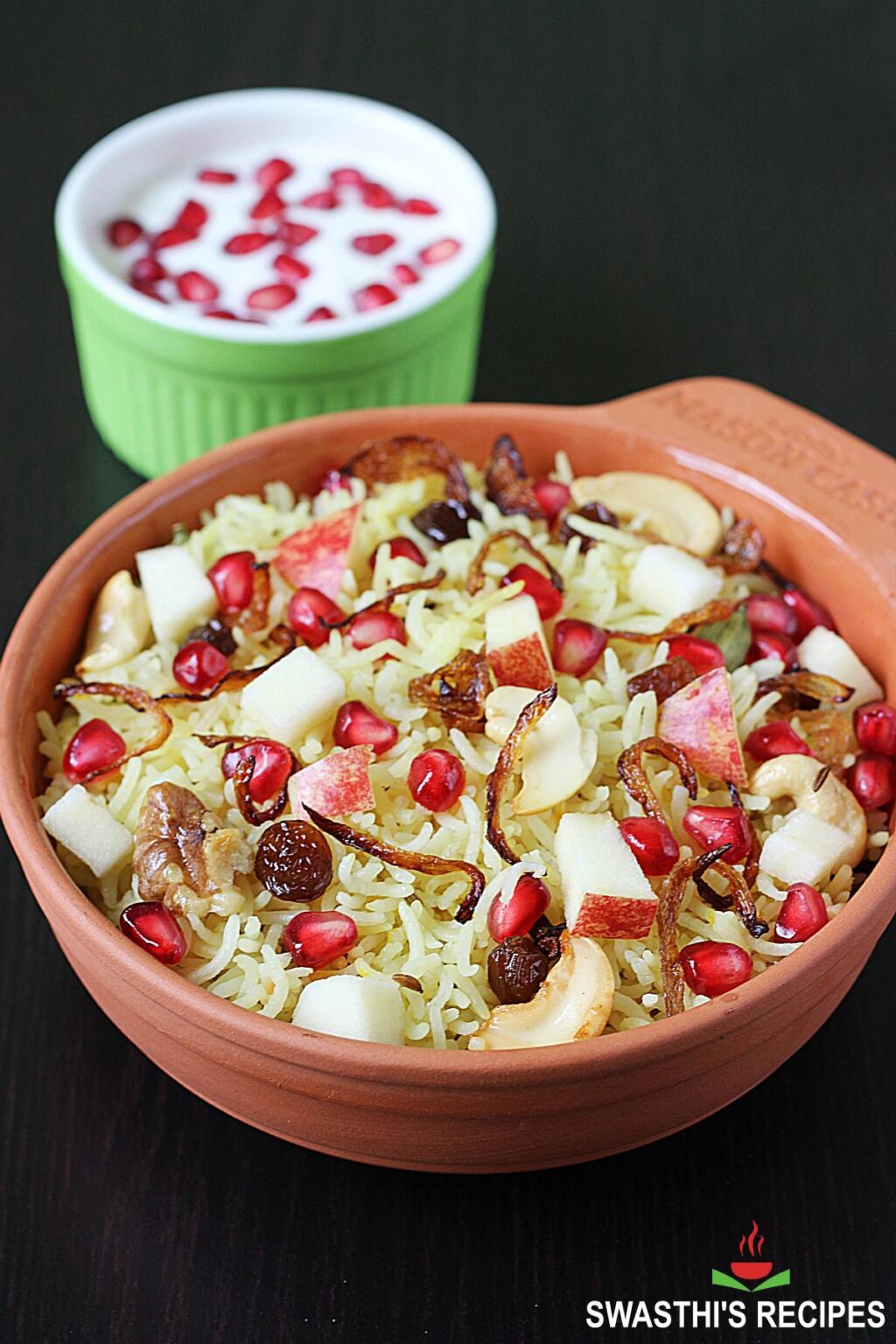 Kashmiri Pulao (Fruit & Nut Pilaf) Swasthi's Recipes