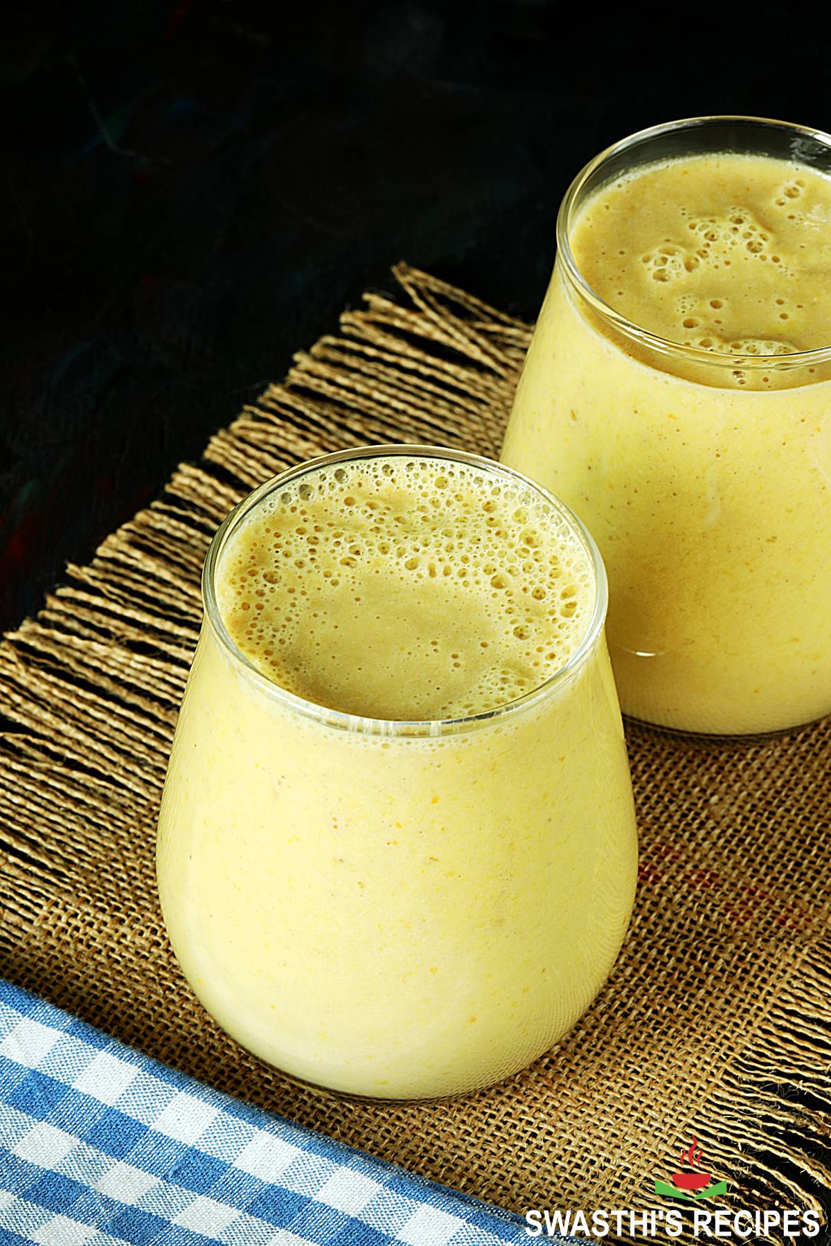 Orange Banana Smoothie   Swasthi s Recipes - 66