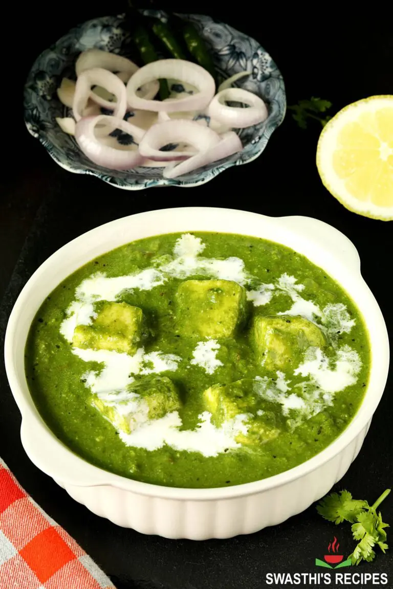 Palak Paneer Recipe (Indian Spinach Paneer)