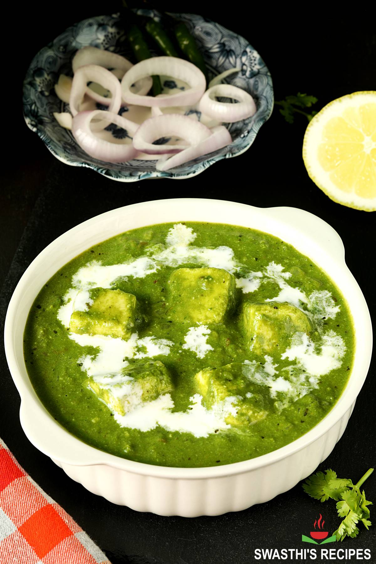 Palak Paneer Recipe  Indian Spinach Paneer    Swasthi s Recipes - 43