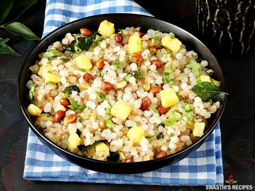 Dahi Sabudana Recipe (Savory Tapioca Pearls Seasoned with Yogurt)