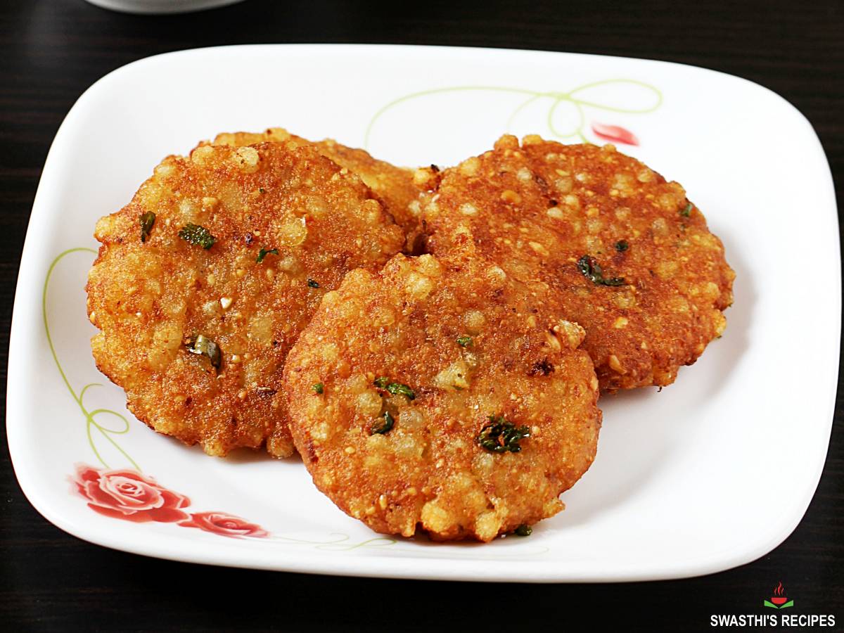 Sabudana Vada Recipe - Swasthi's Recipes