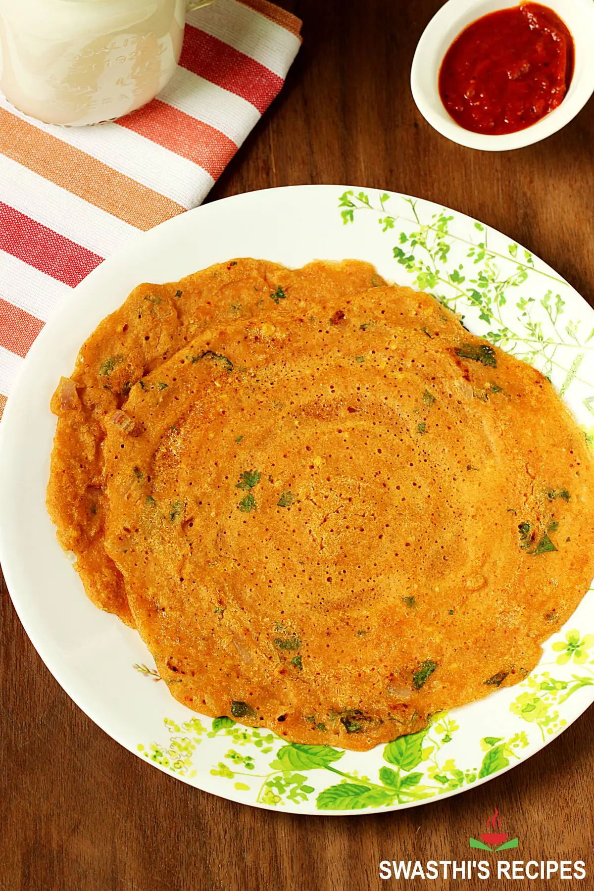 adai served in a white plate