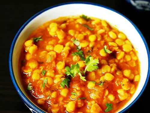 chana dal cooked with spices and herbs