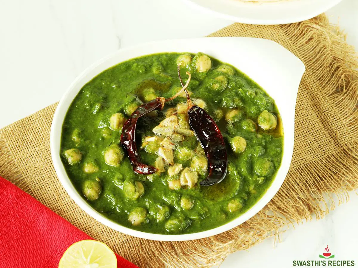 chana saag curry