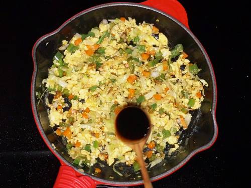 Egg fried rice  Chinese restaurant style    Swasthi s Recipes - 70