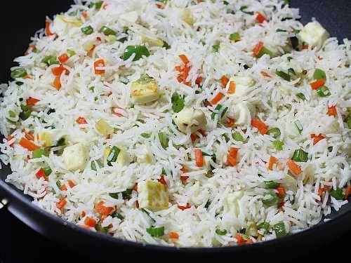 Paneer fried rice  Indian   Chinese 2 Ways    Swasthi s Recipes - 35