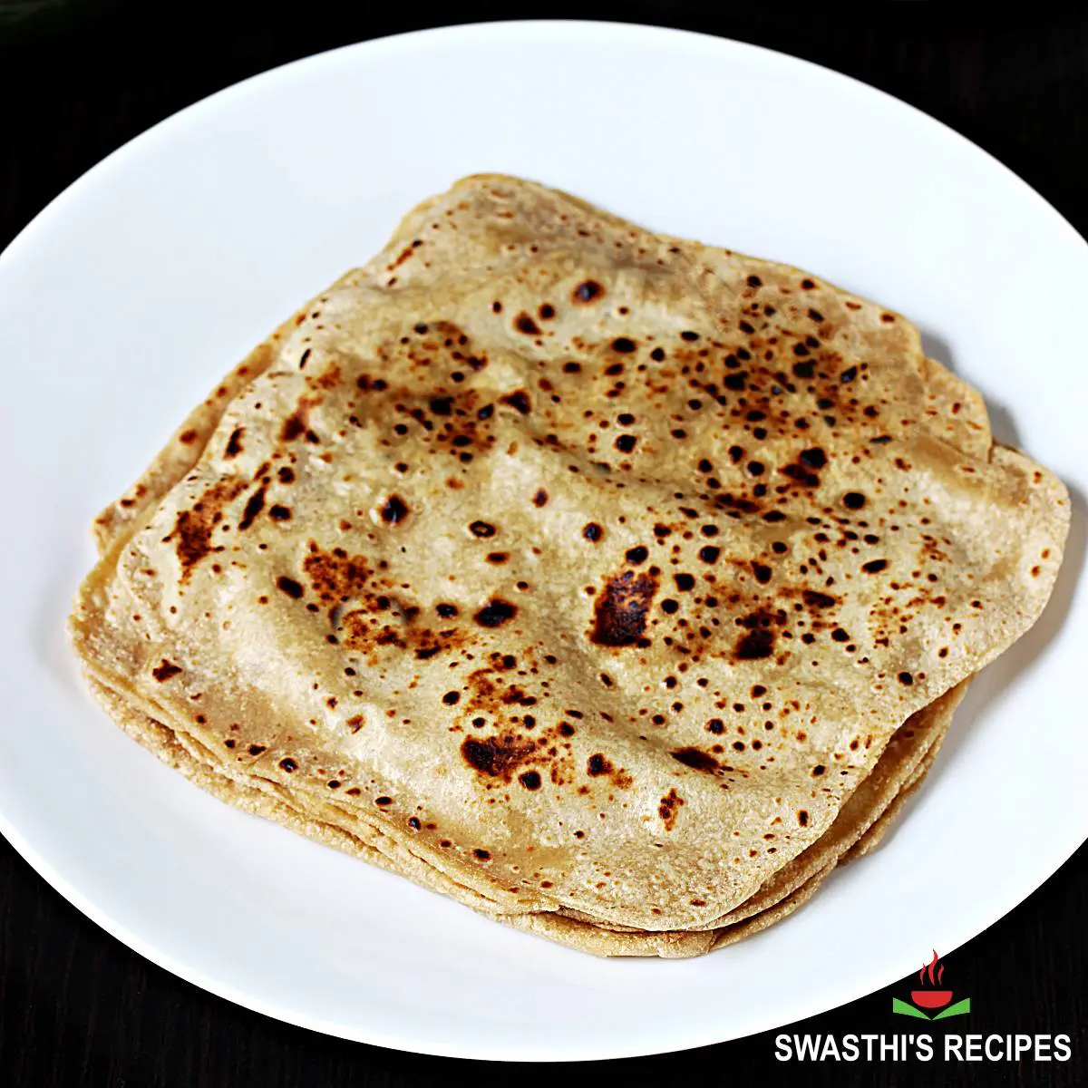 paratha recipe with whole wheat flour, salt and water