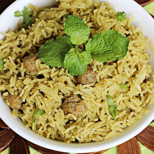 soya chunks biryani