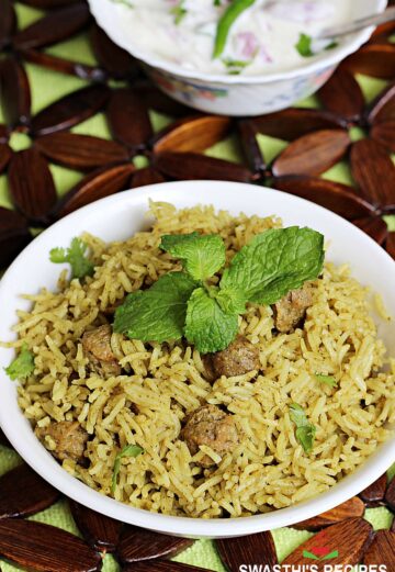soya chunks biryani