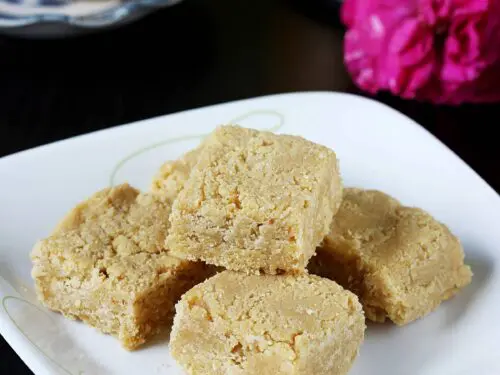 7 cup burfi made with 7 cups of ingredients