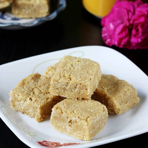 7 cup burfi made with 7 cups of ingredients