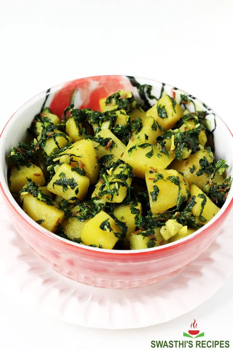 Aloo Methi | Potato Fenugreek Leaves Fry