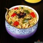 capsicum rice recipe made with bell peppers