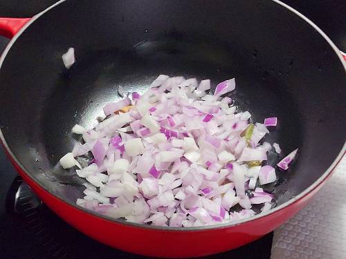 sauteing onions
