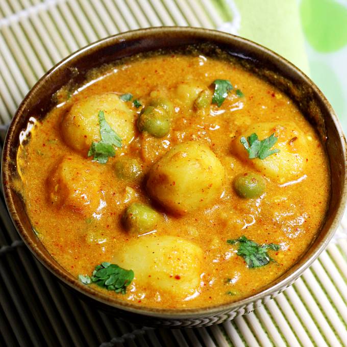 Dum Aloo Recipe   Restaurant Style   Swasthi s Recipes - 92