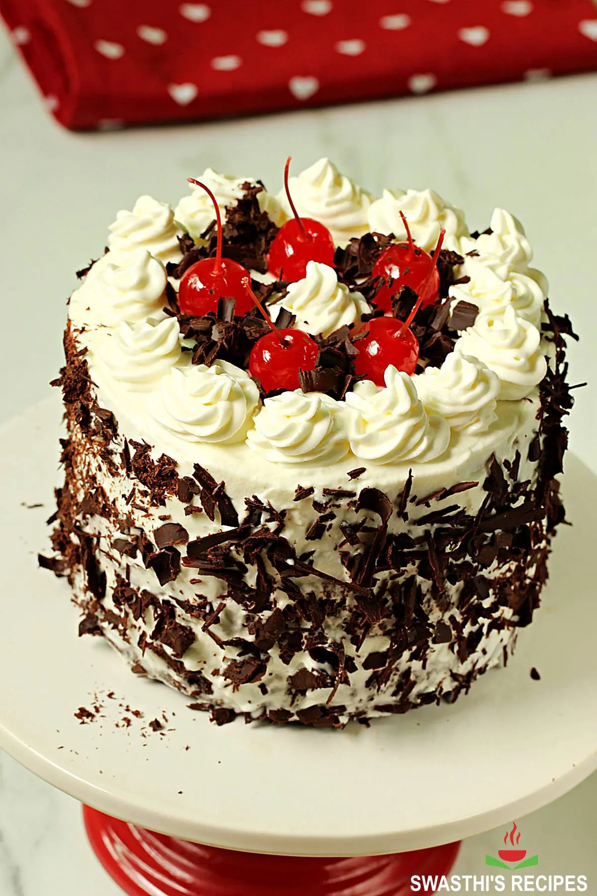 eggless black forest cake