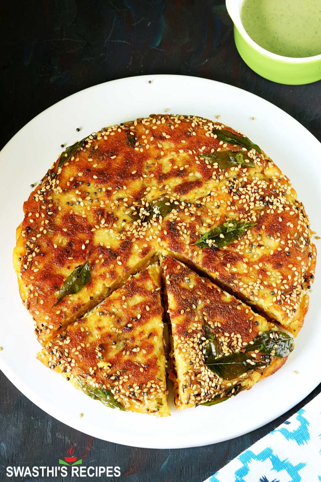 Handvo Recipe Baked & Stovetop Swasthi's Recipes