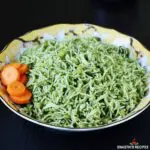 palak rice also known as spinach rice made on the stovetop & instant pot