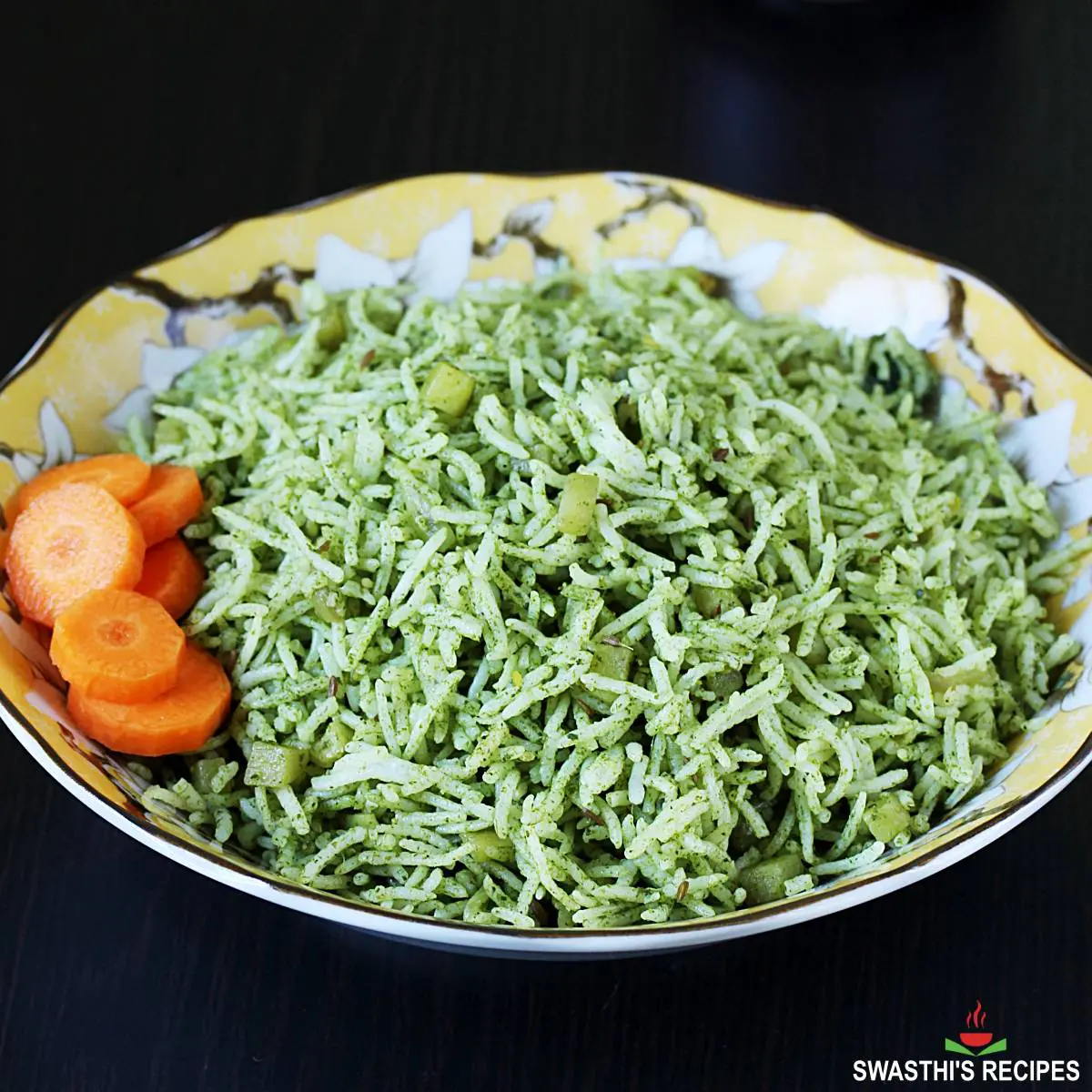 palak rice spinach rice