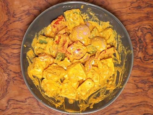 paneer tikka marinade resting