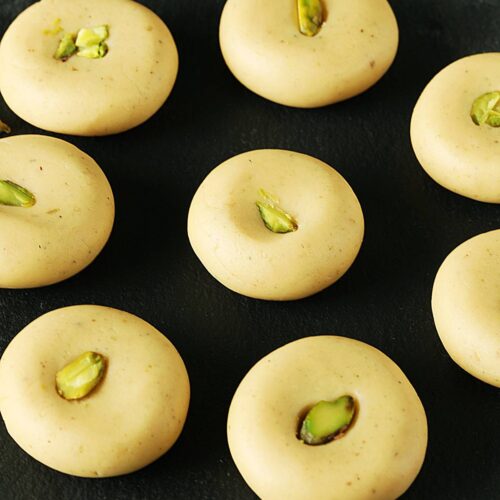 milk peda also known as doodh peda made with milk powder