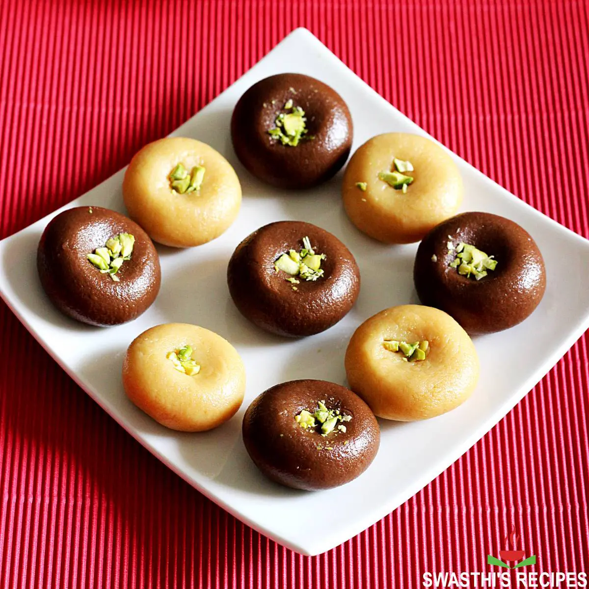 peda recipe made 2 ways