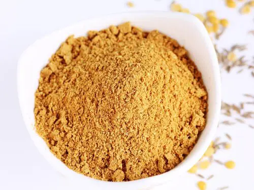 rasam powder made with spices and lentils