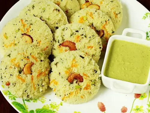 rava idli made with semolina