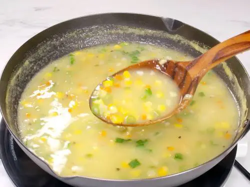 consistency of sweet corn soup