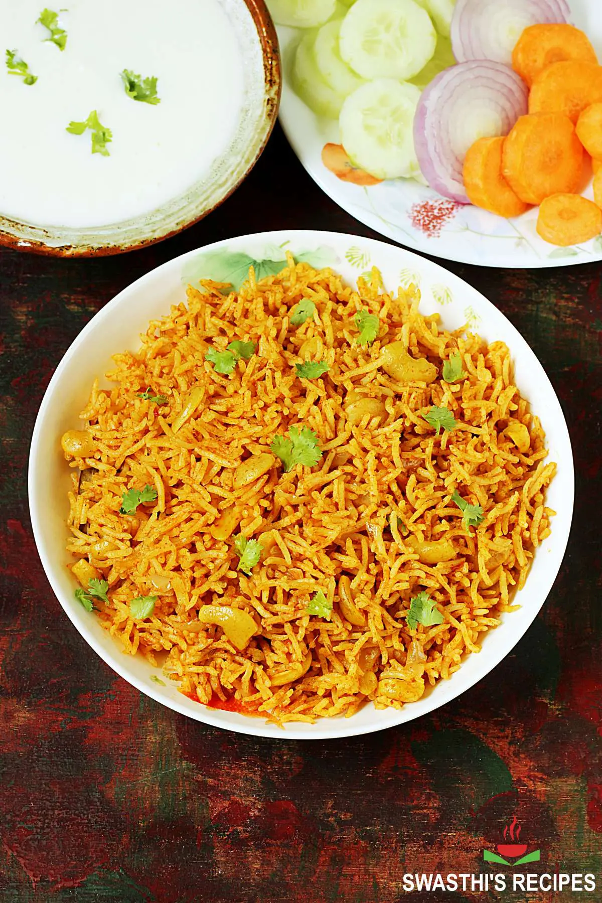 tomato rice made in South Indian style