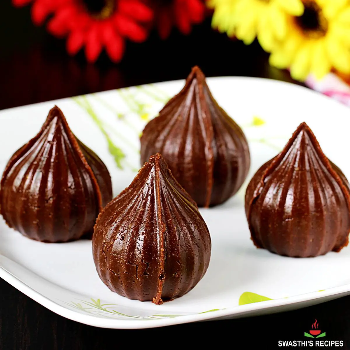 Chocolate Modak Recipe Swasthi s Recipes