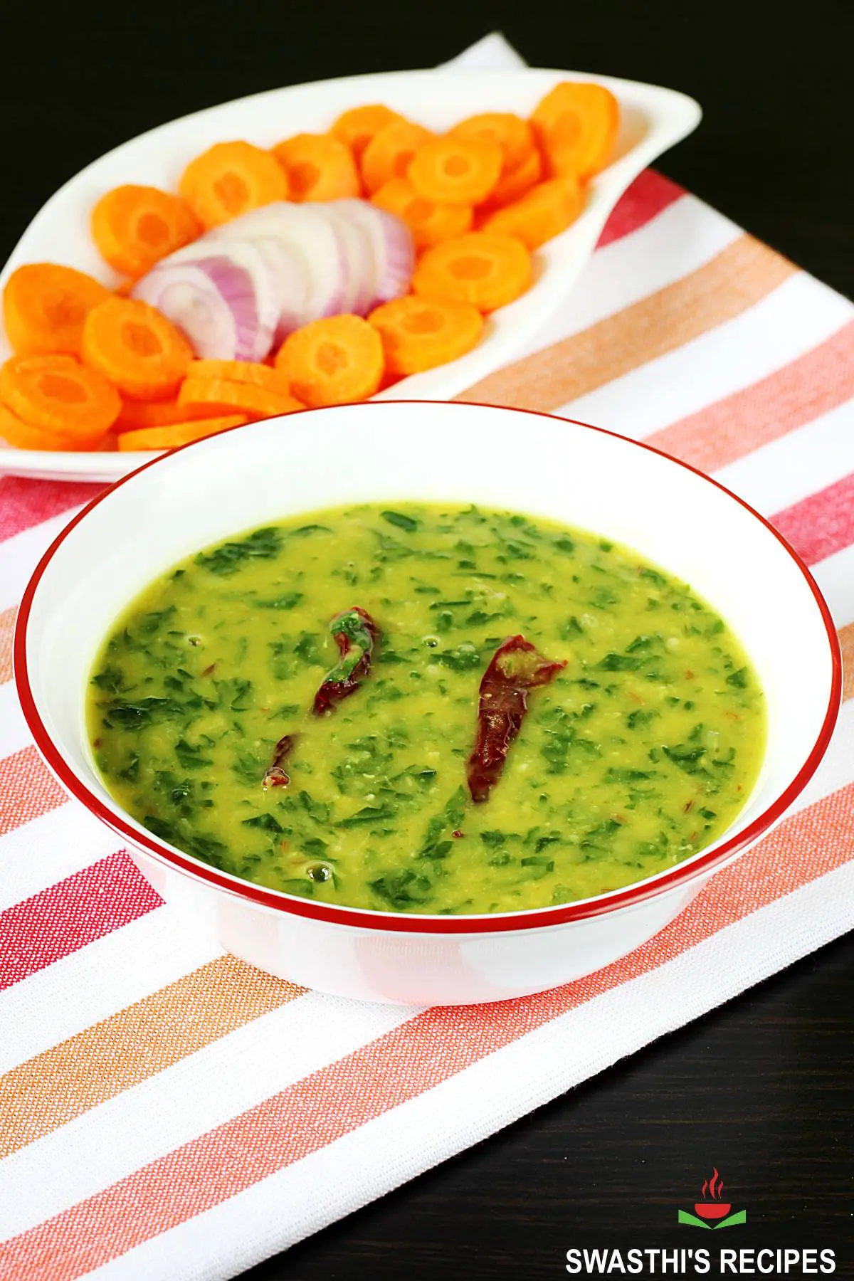 Dal Palak Recipe | Spinach Dal (Stovetop & Instant Pot)