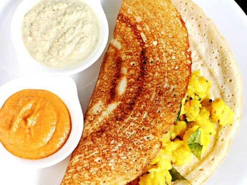 Dosa recipe with homemade dosa batter