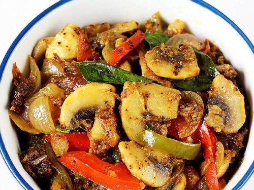 Mushroom pepper fry