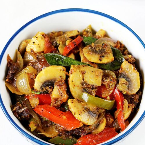 Mushroom pepper fry