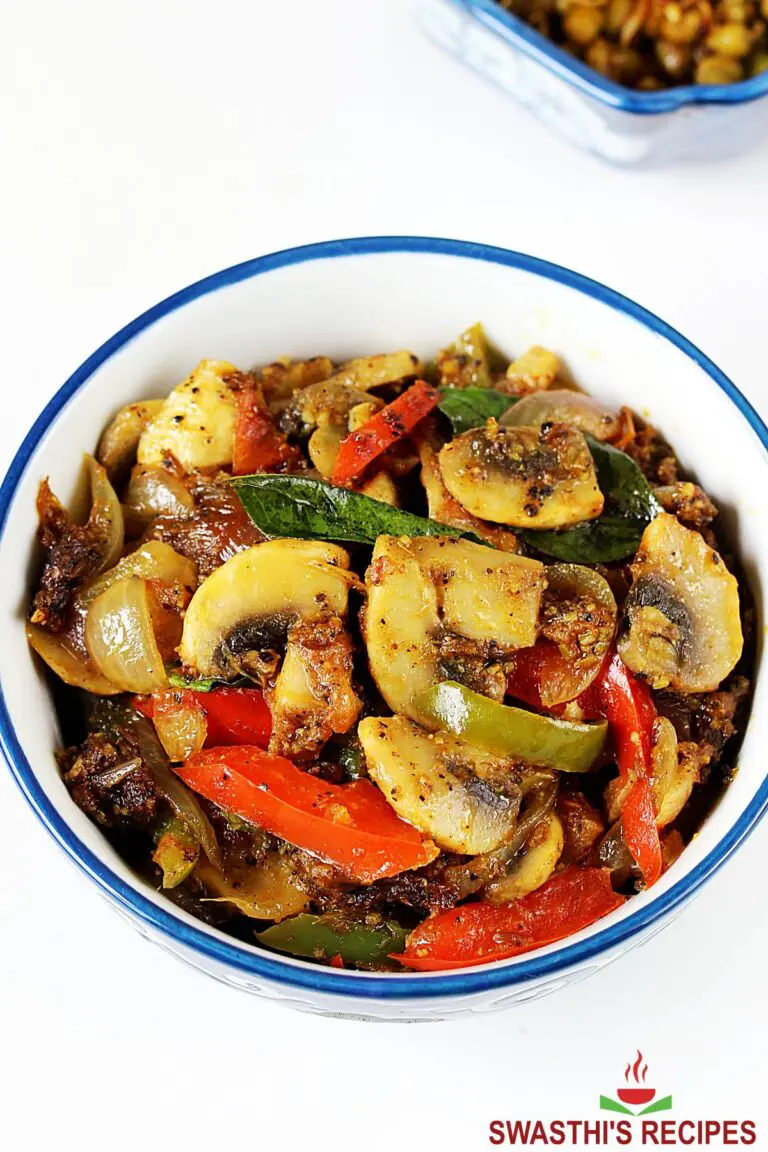 Mushroom Pepper Fry (Pepper Mushroom)