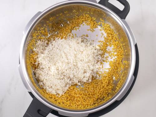 add rice to cooker