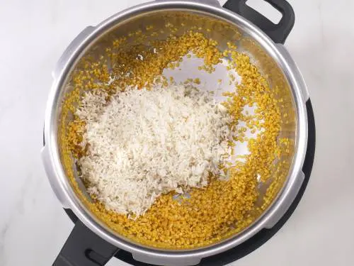 add rice to cooker