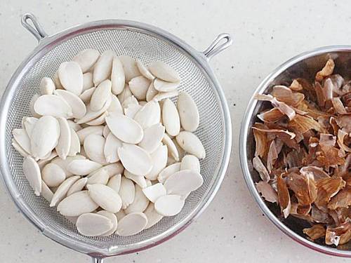 peeled and soaked almonds