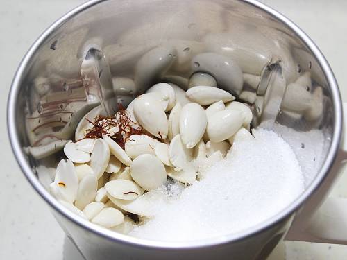 adding ingredients to a blender