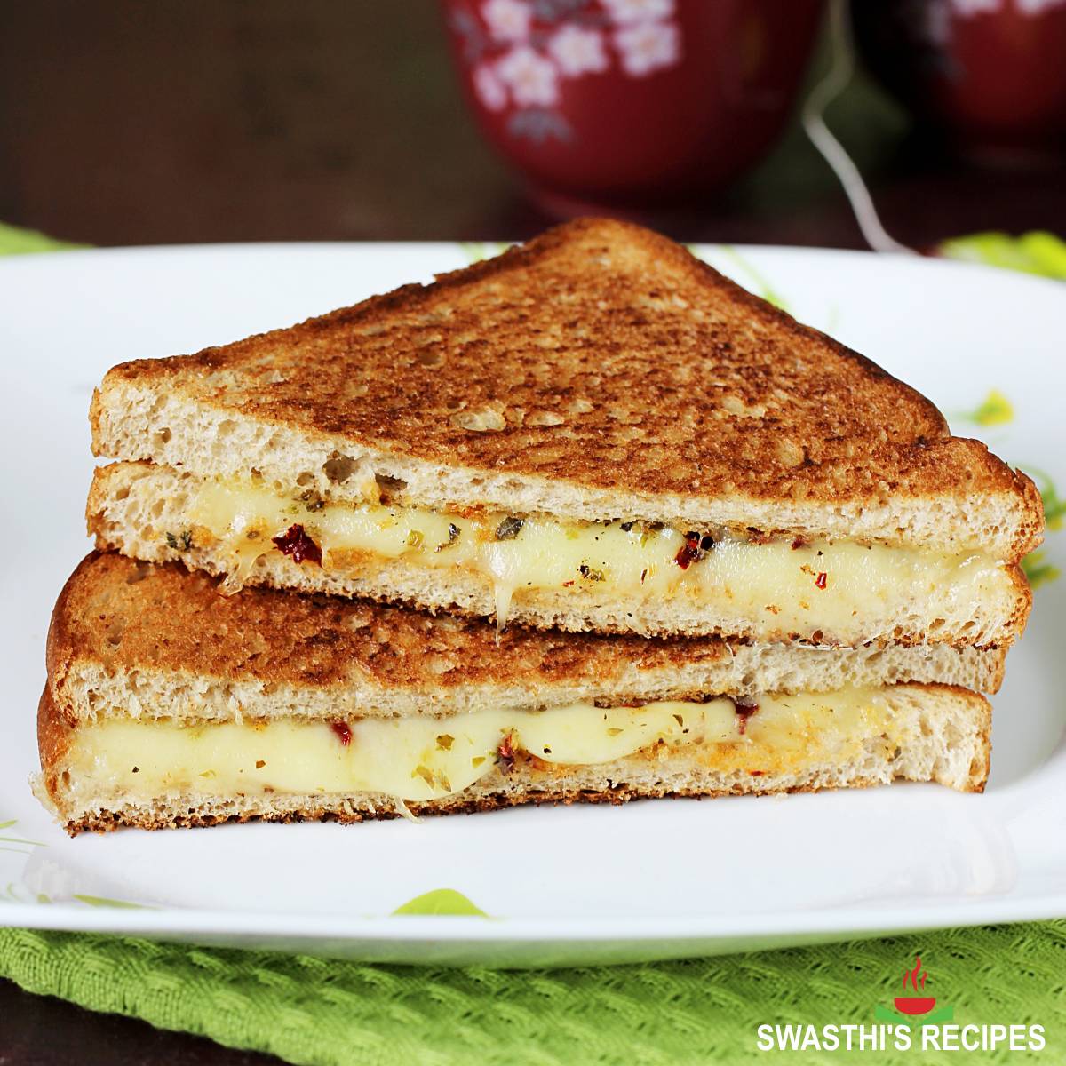 Cheese Sandwich Recipe   Swasthi s Recipes - 89