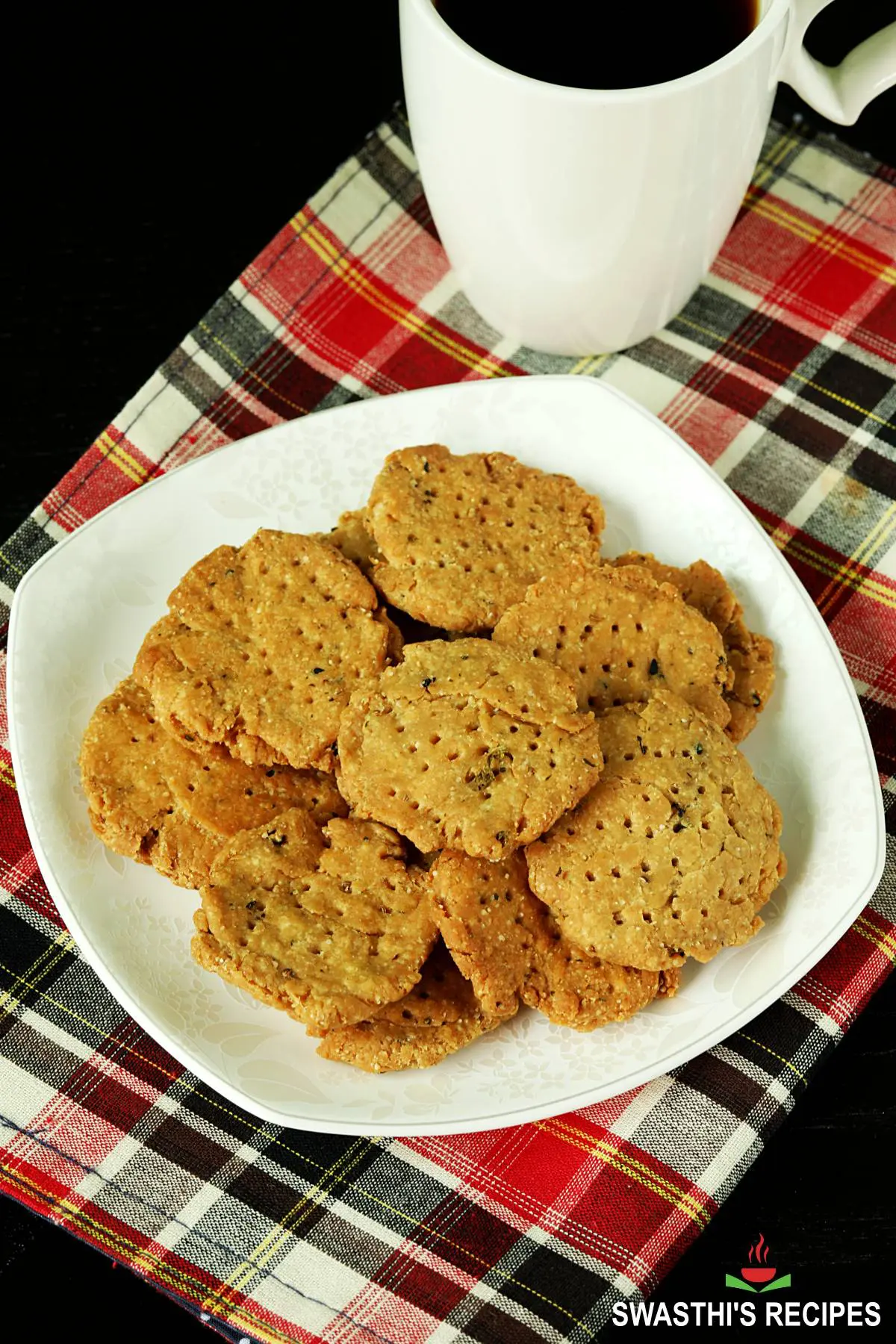 Mathri made with wheat flour