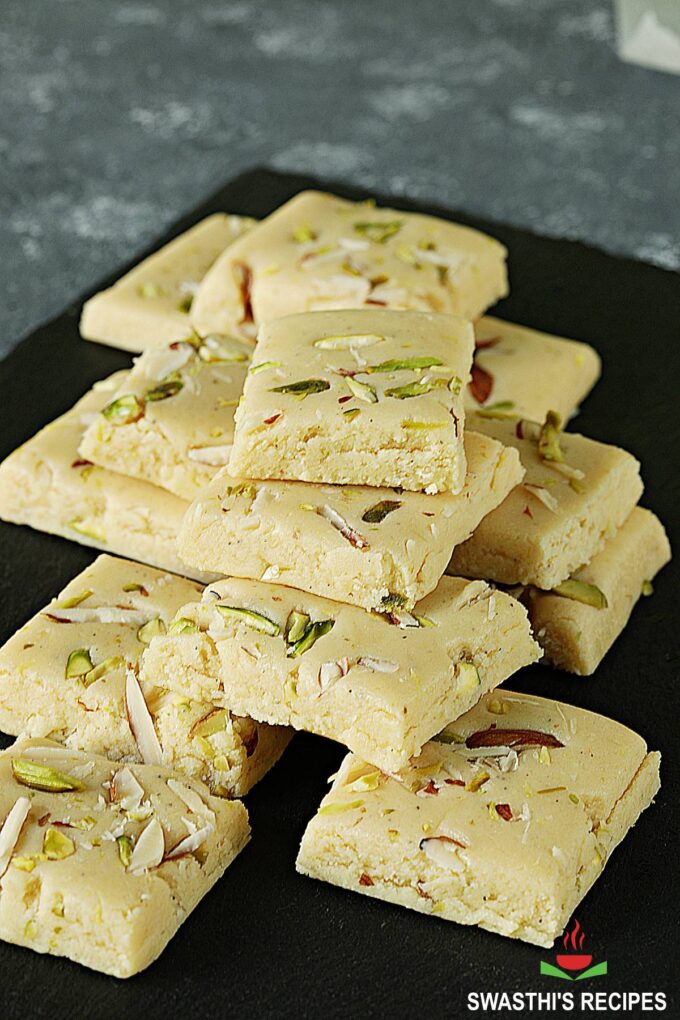 Milk Powder Burfi (Barfi Recipe) Swasthi's Recipes