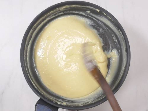 mixture leavens the pan