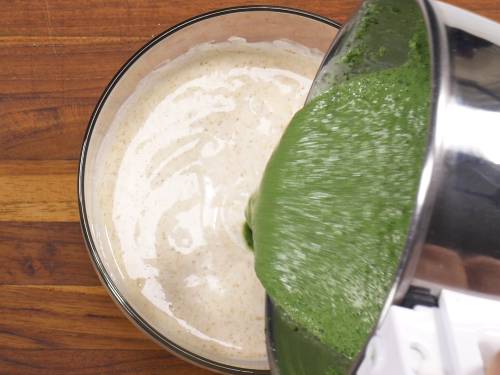 add mint chutney to yogurt