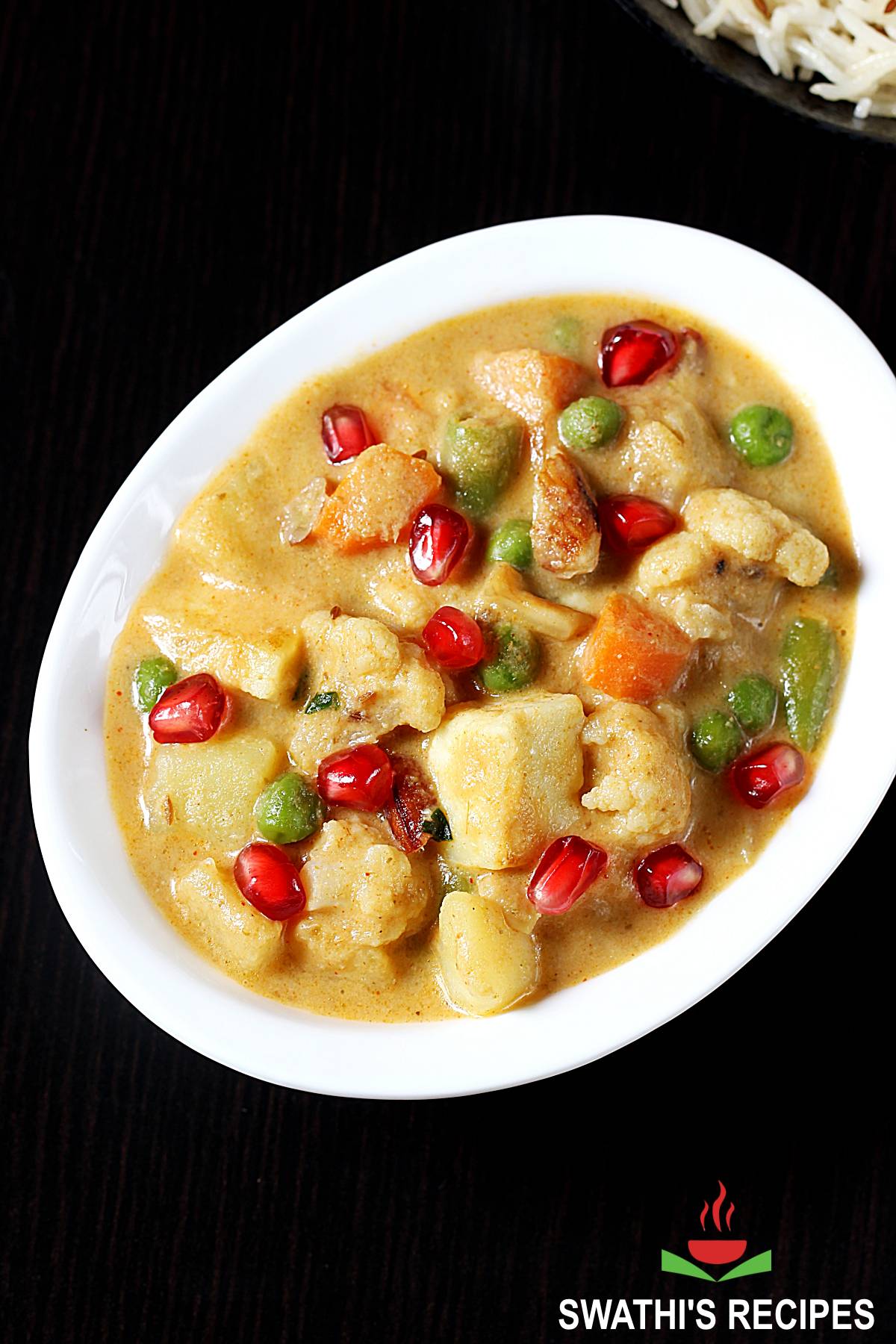 Navratan korma made with 9 edible gems