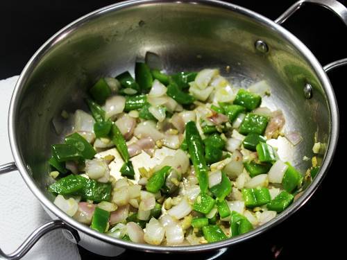 crunchy veggies in paratha