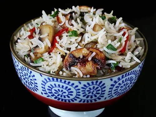 mushroom fried rice