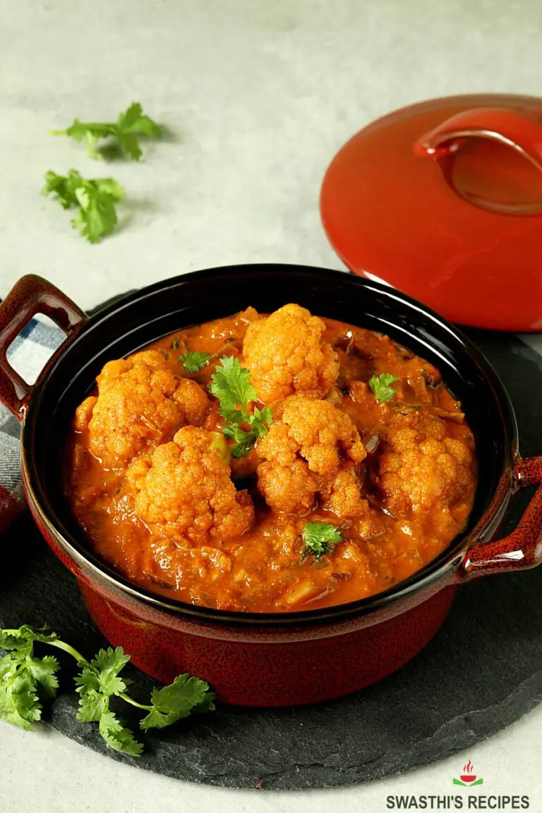 Cauliflower Curry Recipe (Curried Cauliflower)